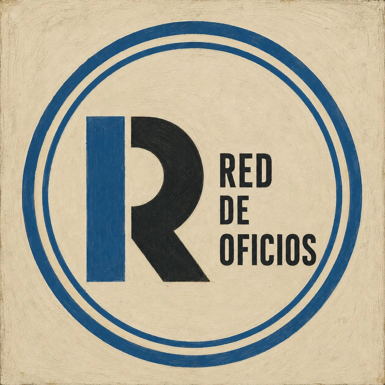 Sello pintado del taller de Red de Oficios
